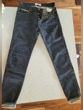 Naked & Famous Denim Slim Straight Dark Indigo Jeans